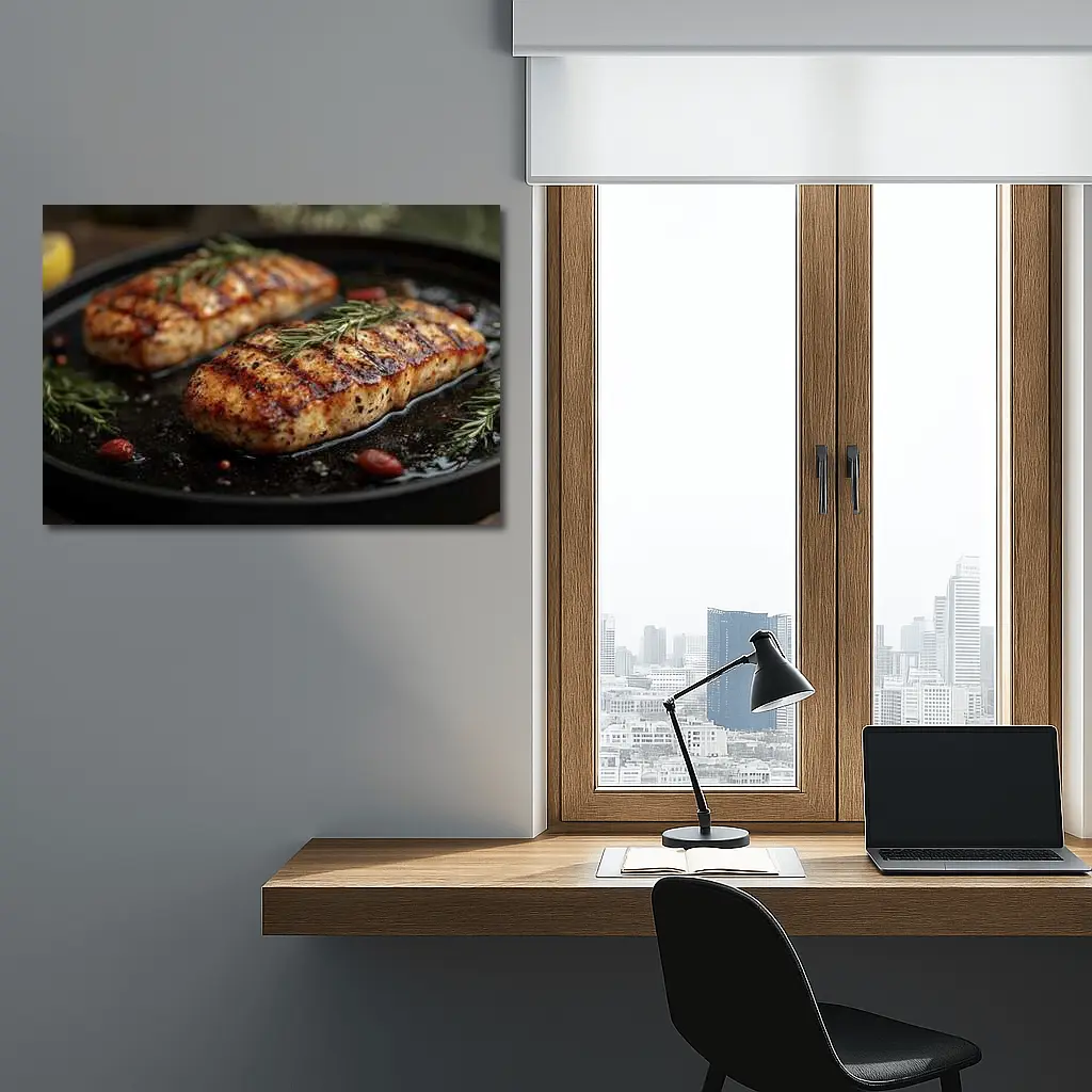 Grilled Chicken Breast With Fresh Rosemary – Wall Art