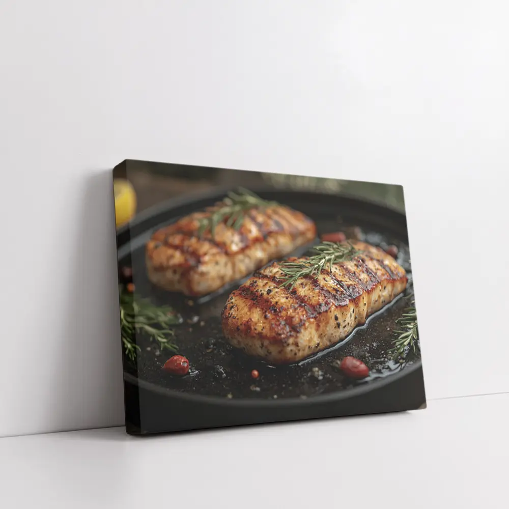 Grilled Chicken Breast With Fresh Rosemary – Wall Art