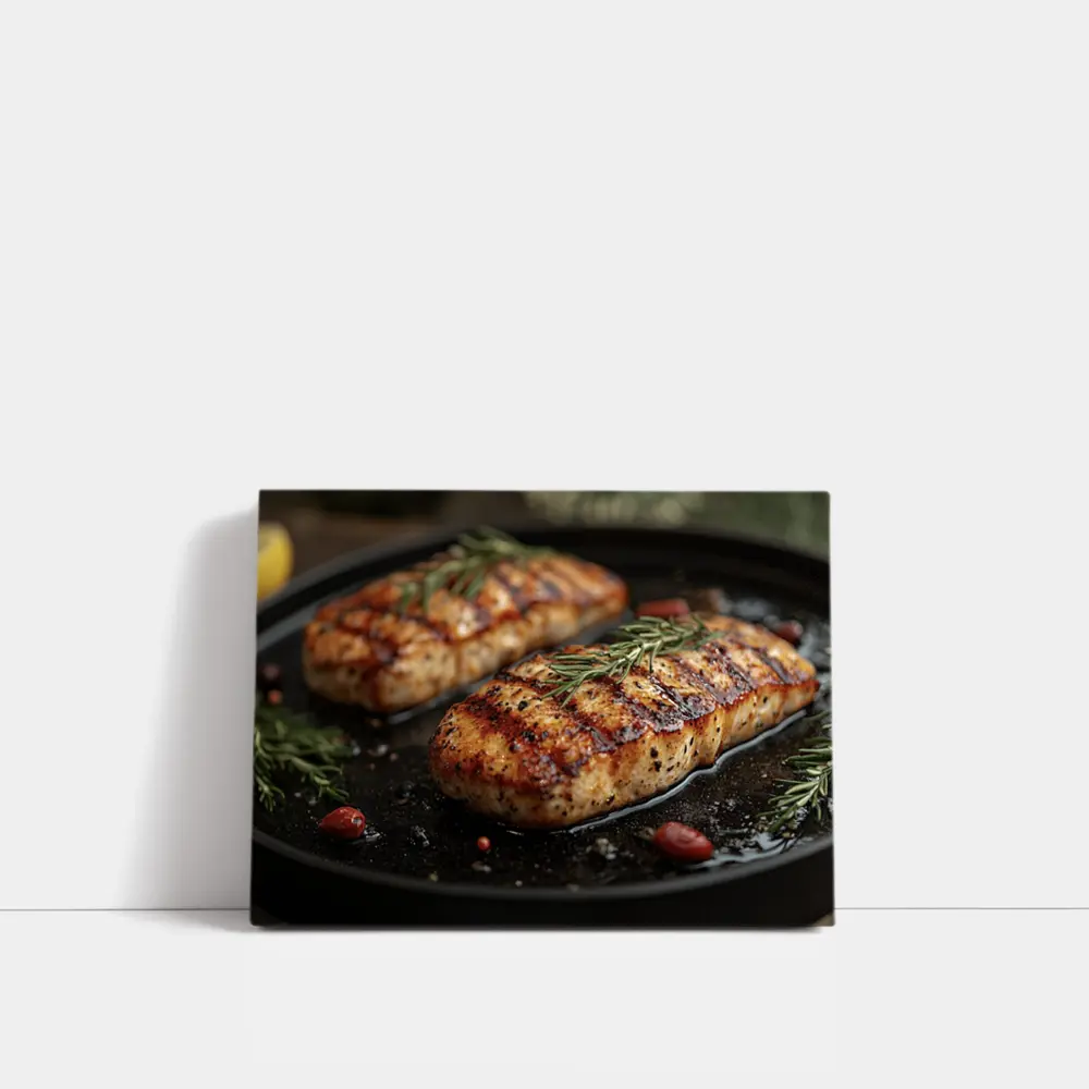 Grilled Chicken Breast With Fresh Rosemary – Wall Art