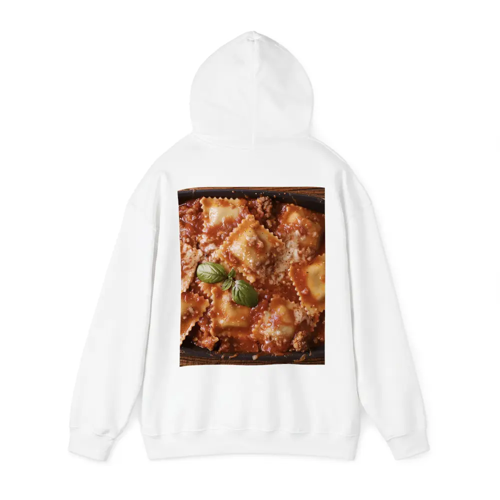 Ravioli Bolognese Baked Pasta Dish Wooden Table – Hoodies