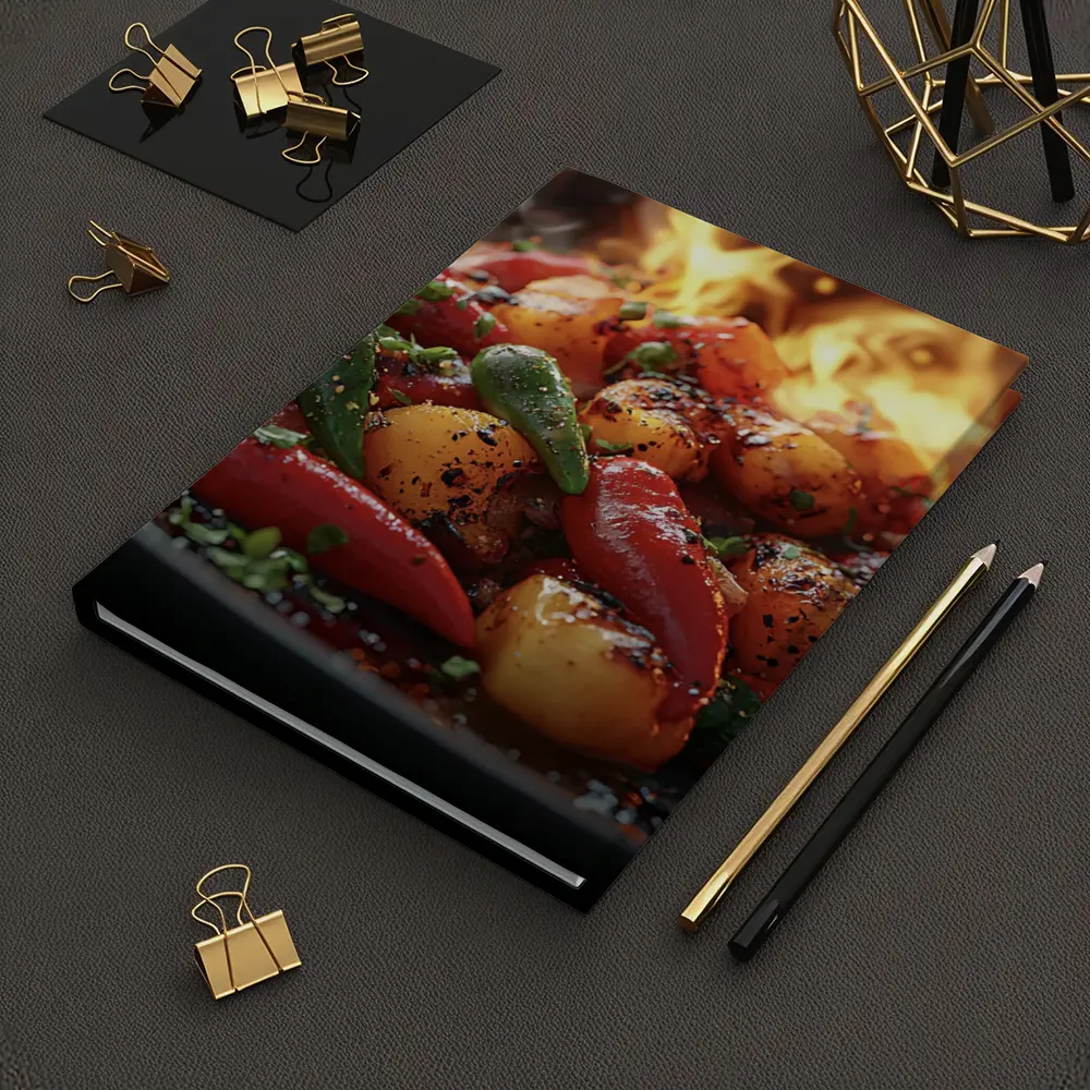 Spicy Chili Peppers Roasted Over Open Flames – Notebooks