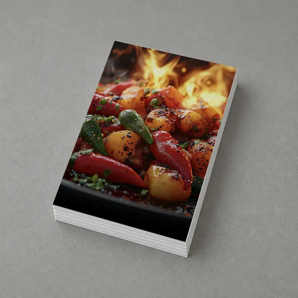 Spicy Chili Peppers Roasted Over Open Flames – Postcards