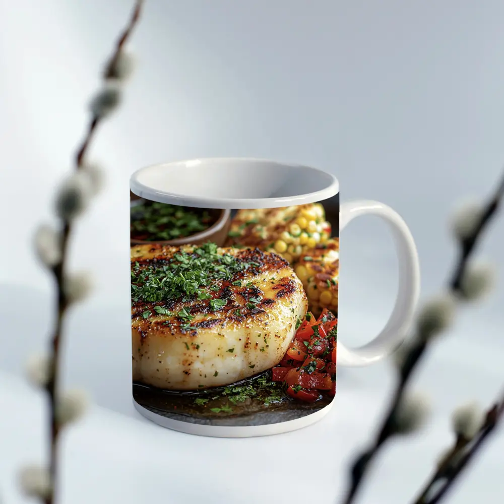 Grilled Scallops With Corn And Tomato Salsa – Mugs