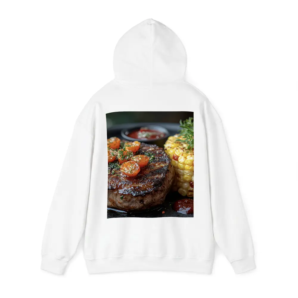 Grilled Steak With Corn And Tomatoes – Hoodies