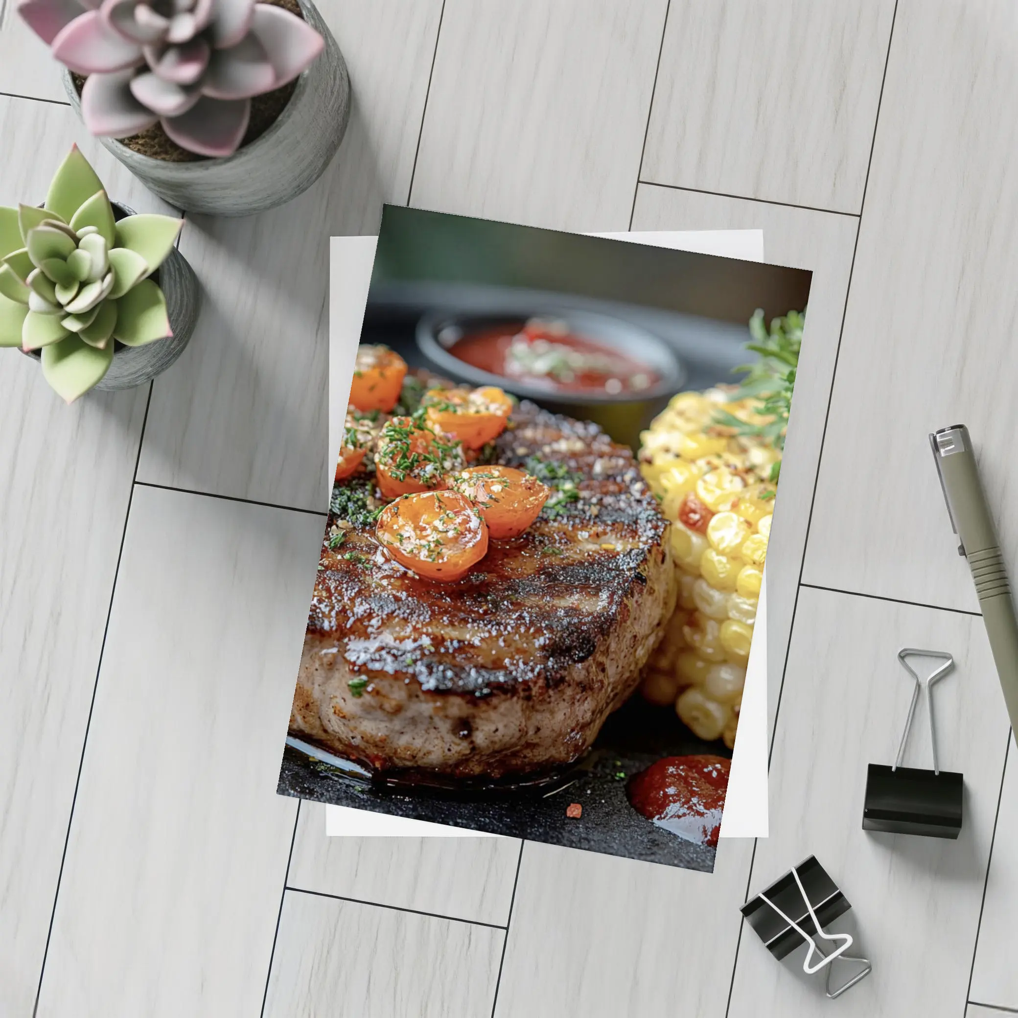 Grilled Steak With Corn And Tomatoes – Postcards