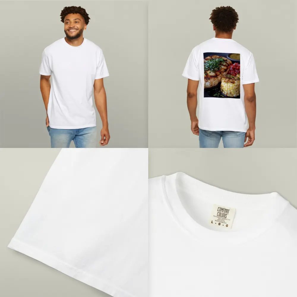Grilled Fish Corn Tomato Salsa Dark Plate – T-Shirts