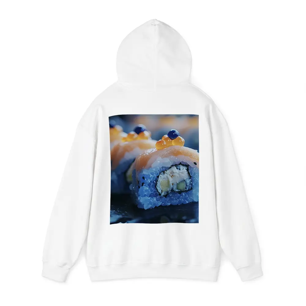 Salmon Sushi Roll With Caviar Close Up – Hoodies