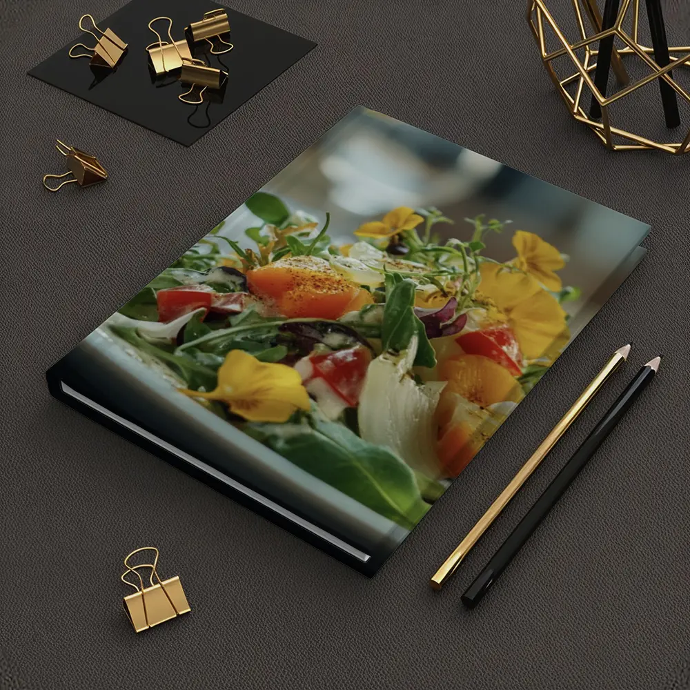 Fresh Garden Salad With Edible Flowers – Notebooks