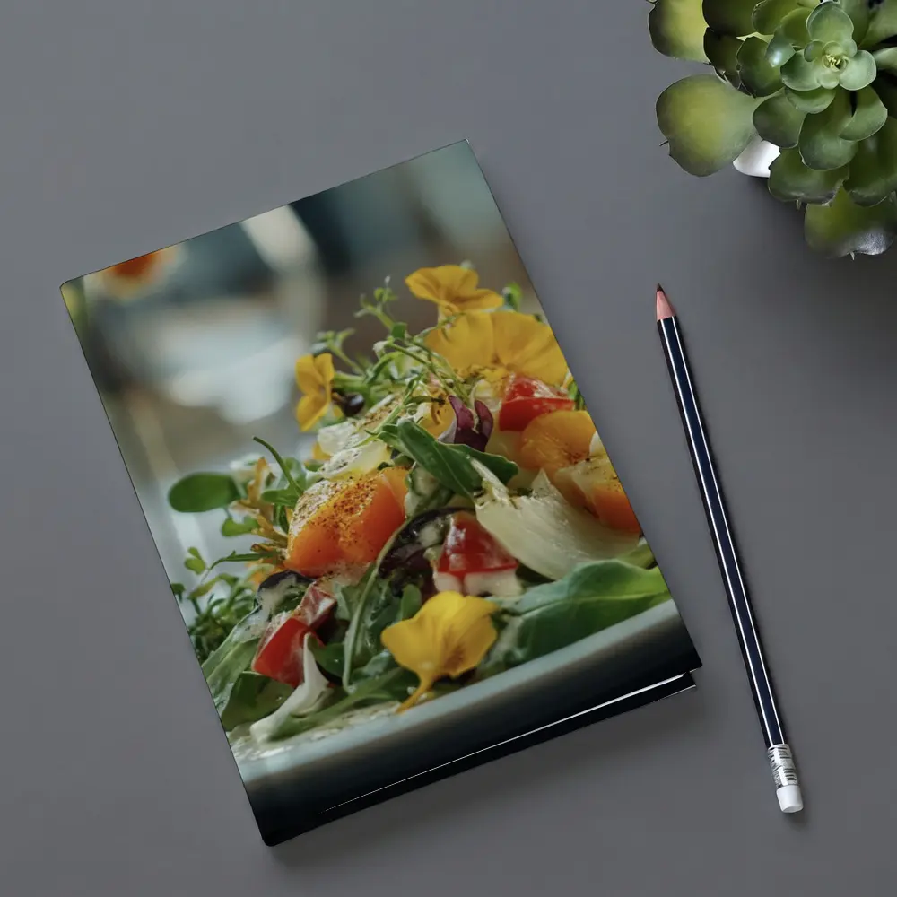 Fresh Garden Salad With Edible Flowers – Notebooks