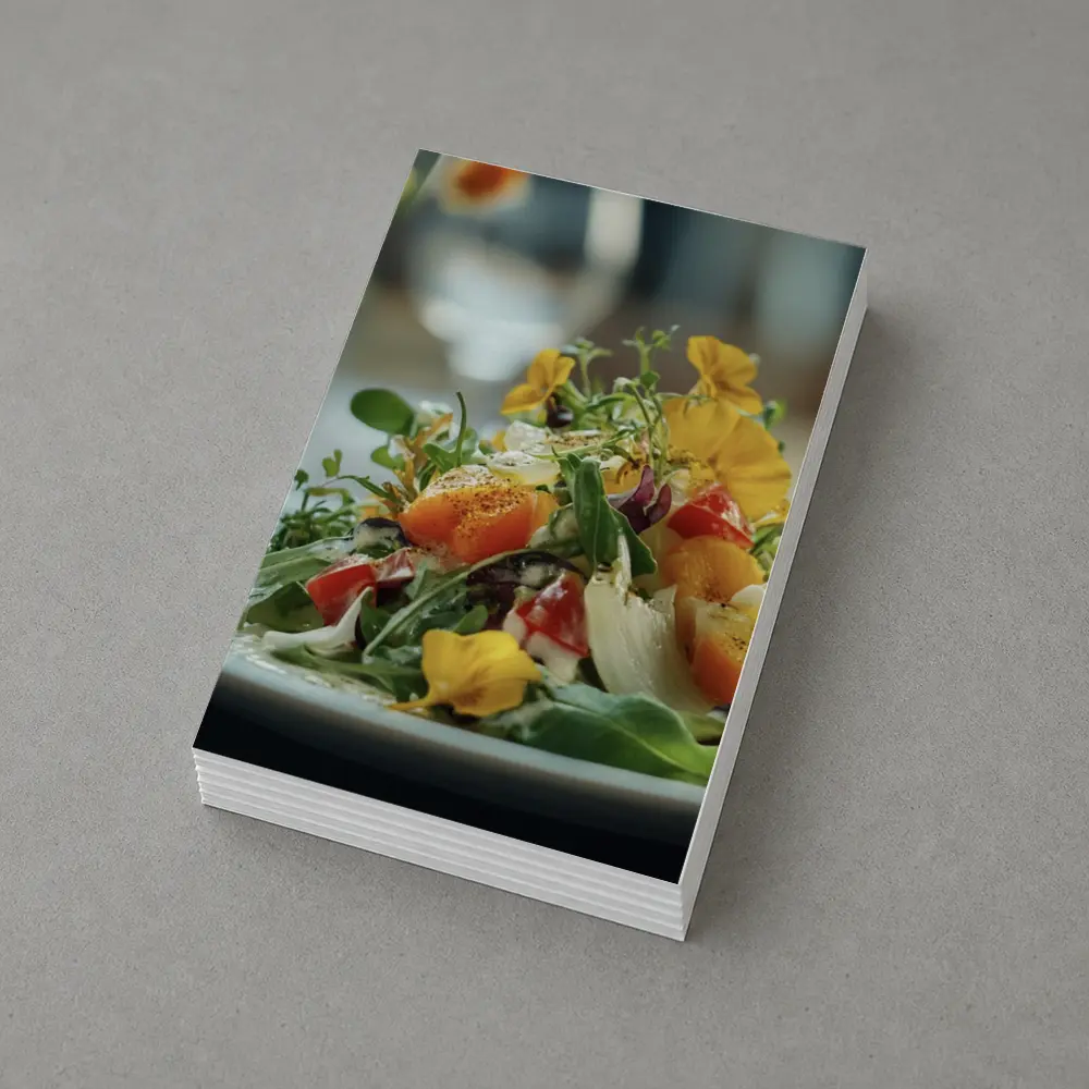 Fresh Garden Salad With Edible Flowers – Postcards