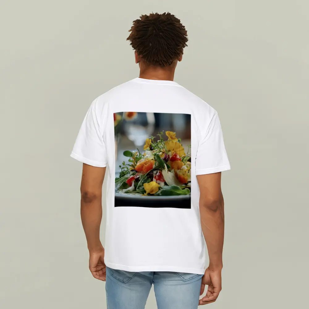 Fresh Garden Salad With Edible Flowers – T-Shirts