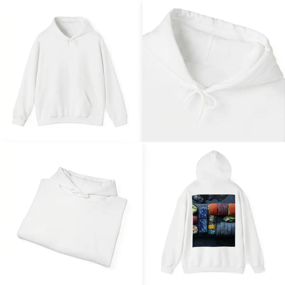 Sushi Platter Spread On Dark Slate – Hoodies