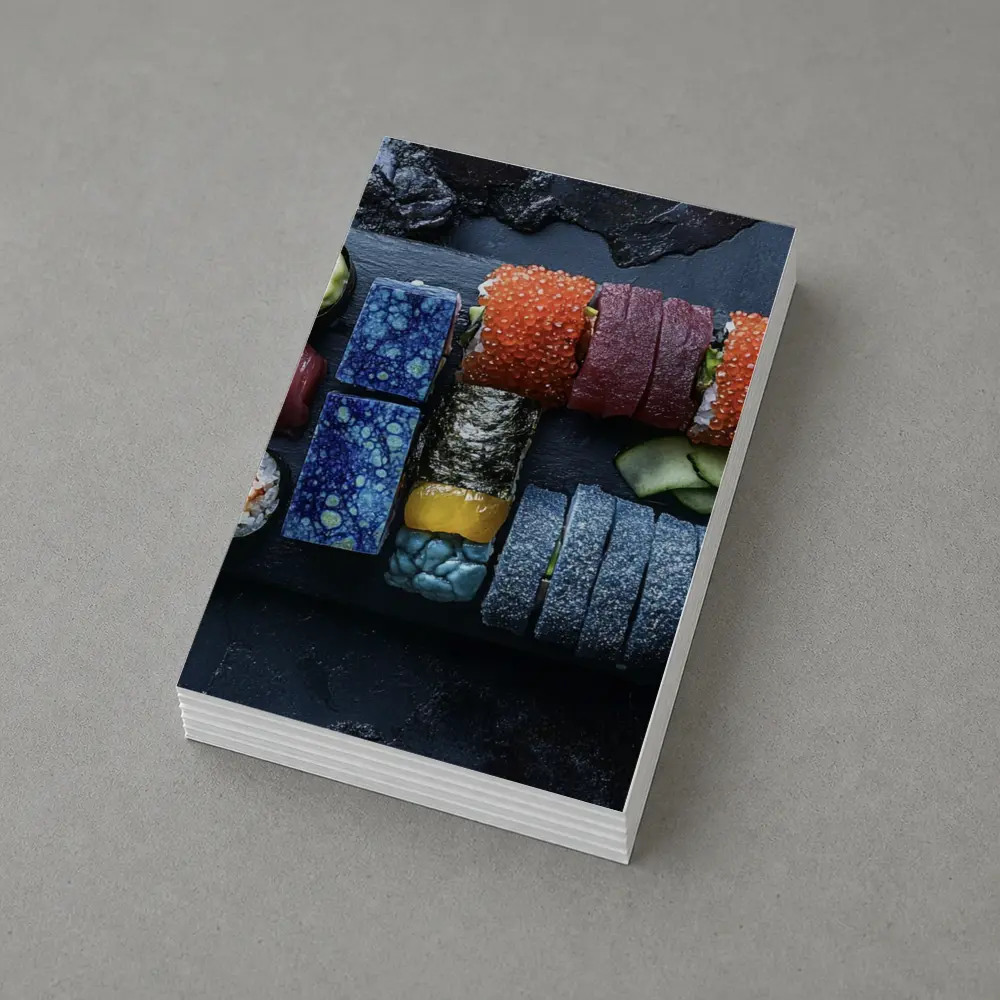 Sushi Platter Spread On Dark Slate – Postcards