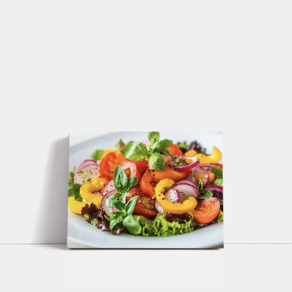 Fresh Garden Salad With Colorful Vegetables – Wall Art
