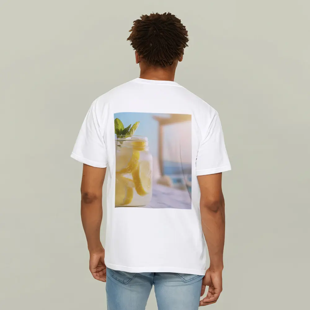 Lemonade Mason Jar Poolside Summer Scene – T-Shirts