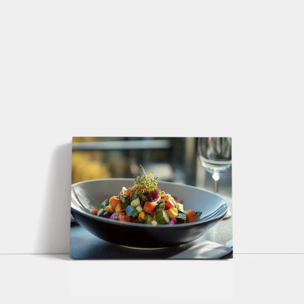 Roasted Vegetable Salad Fine Dining Bowl – Wall Art