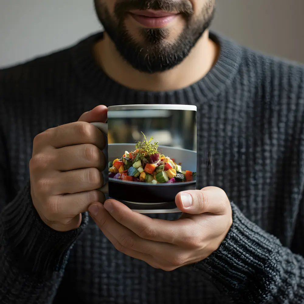 Roasted Vegetable Salad Fine Dining Bowl – Mugs