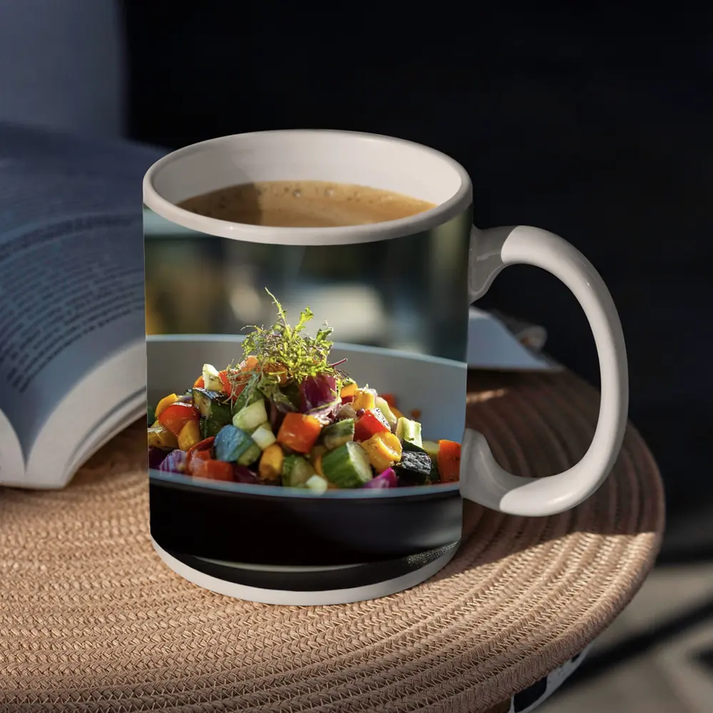 Roasted Vegetable Salad Fine Dining Bowl – Mugs