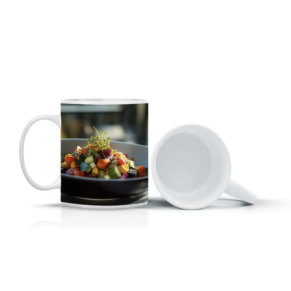 Roasted Vegetable Salad Fine Dining Bowl – Mugs