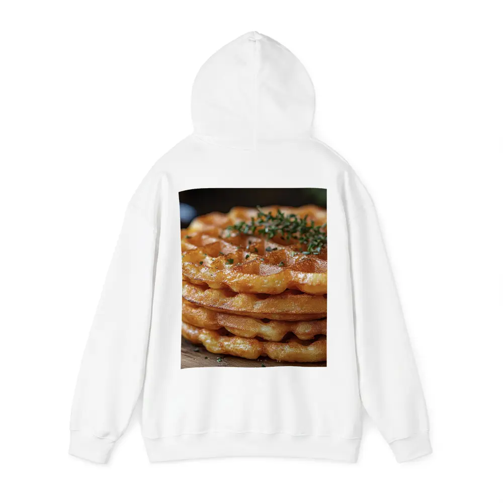 Golden Crispy Waffles Stack Herb Topped – Hoodies