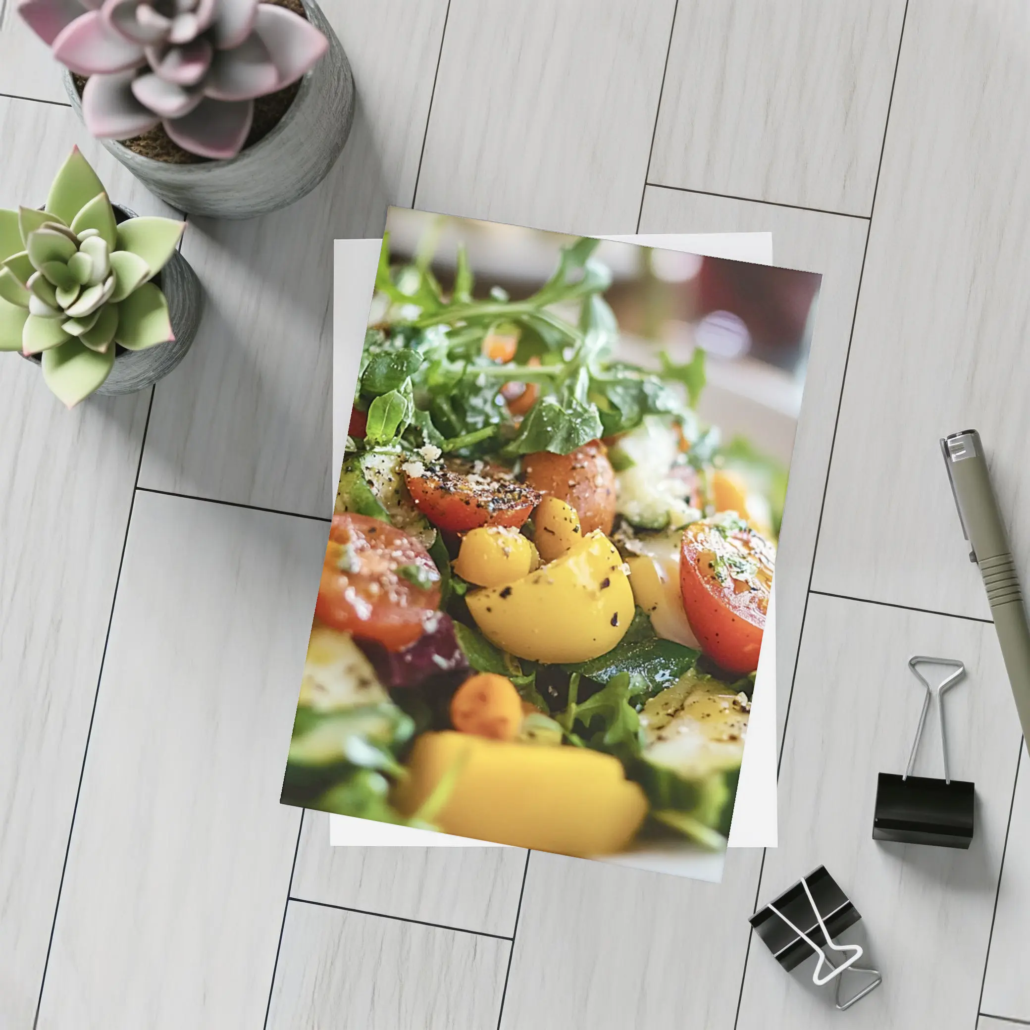 Fresh Garden Salad Bowl With Tomatoes – Postcards