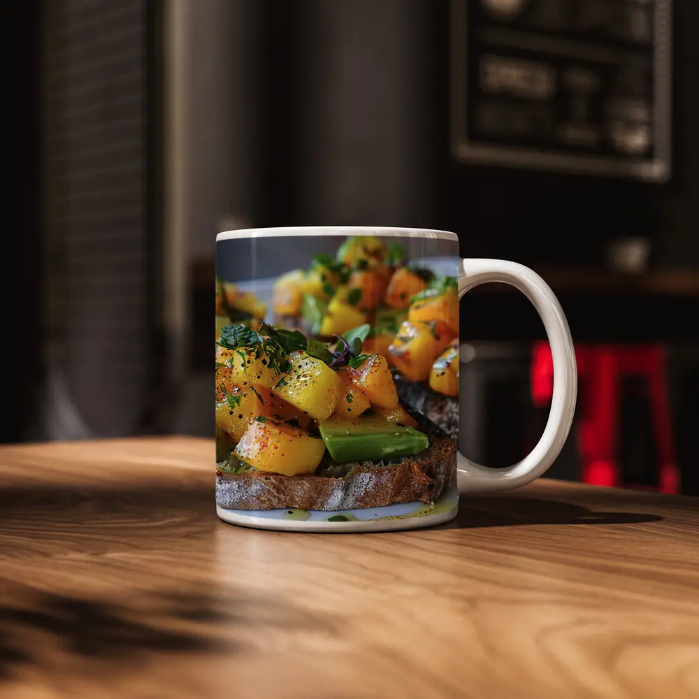Mango Avocado Toast on Rustic Bread – Mugs