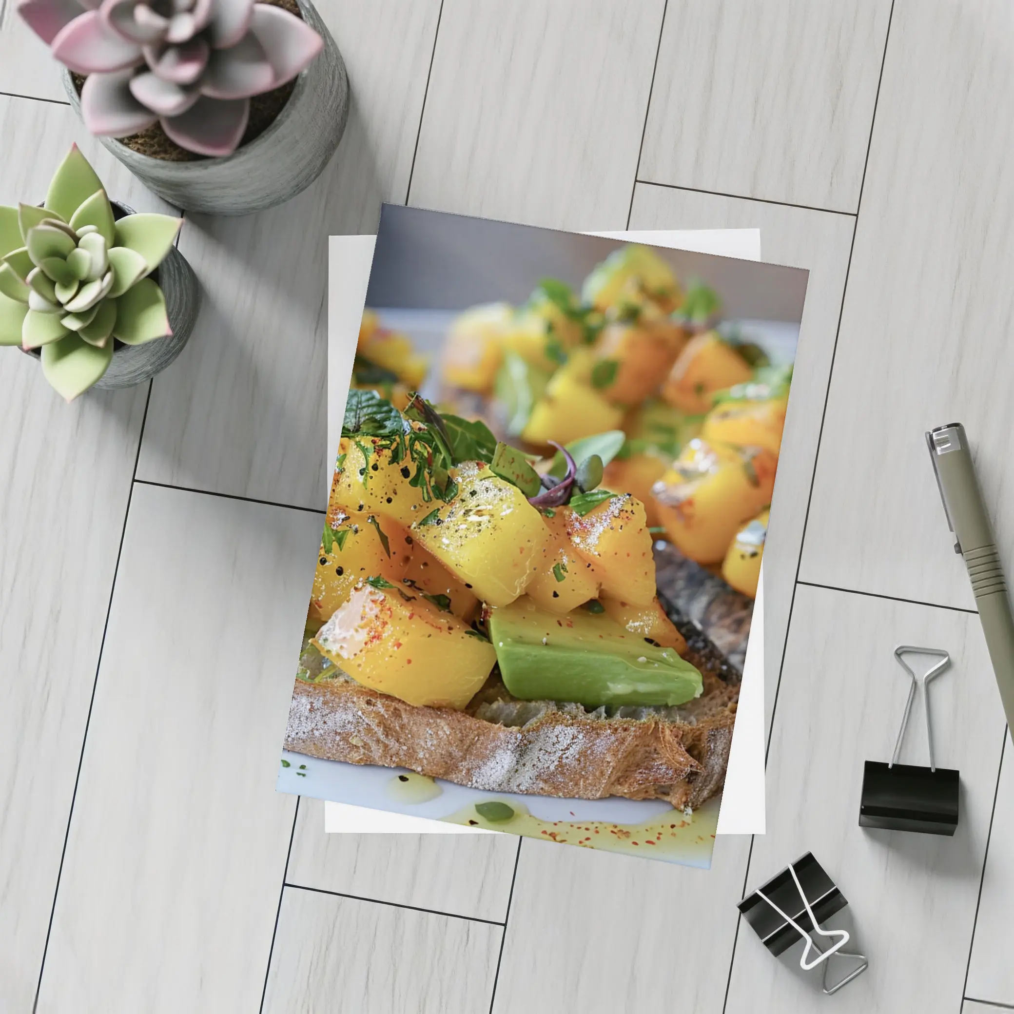 Mango Avocado Toast on Rustic Bread – Postcards