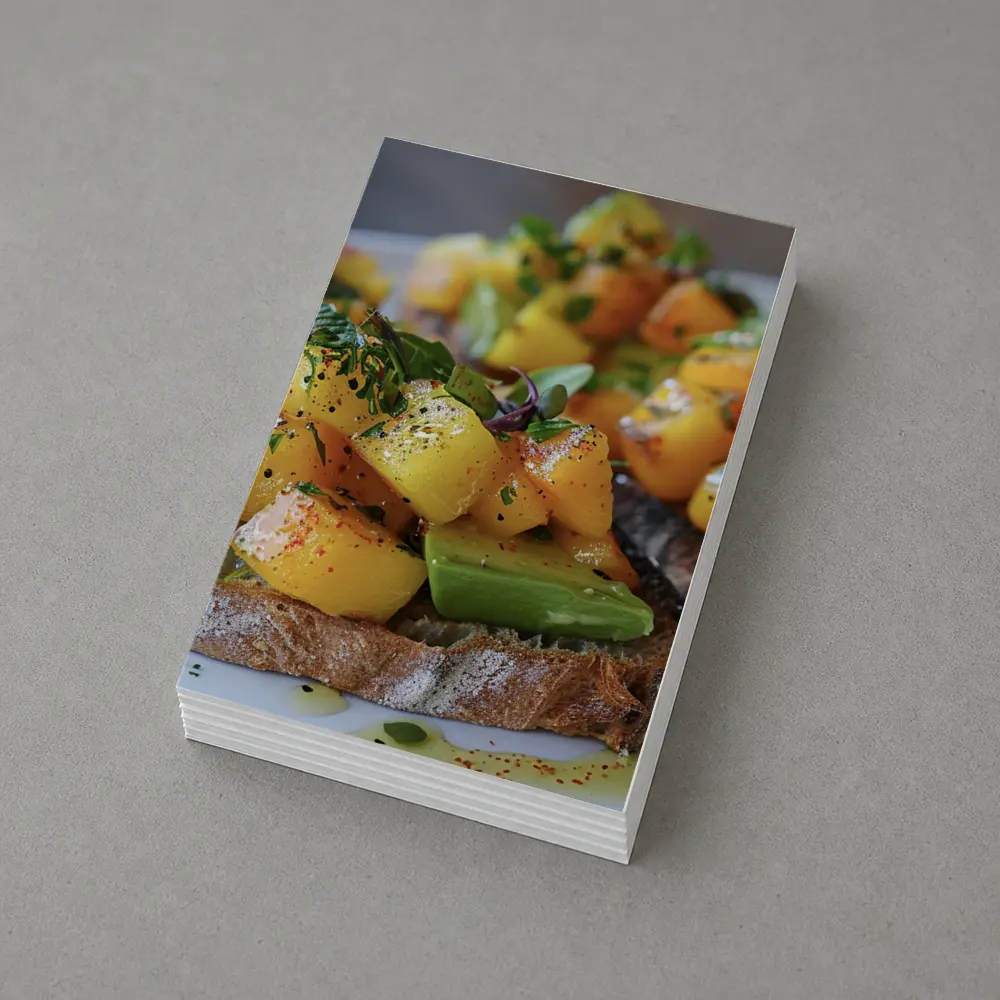 Mango Avocado Toast on Rustic Bread – Postcards