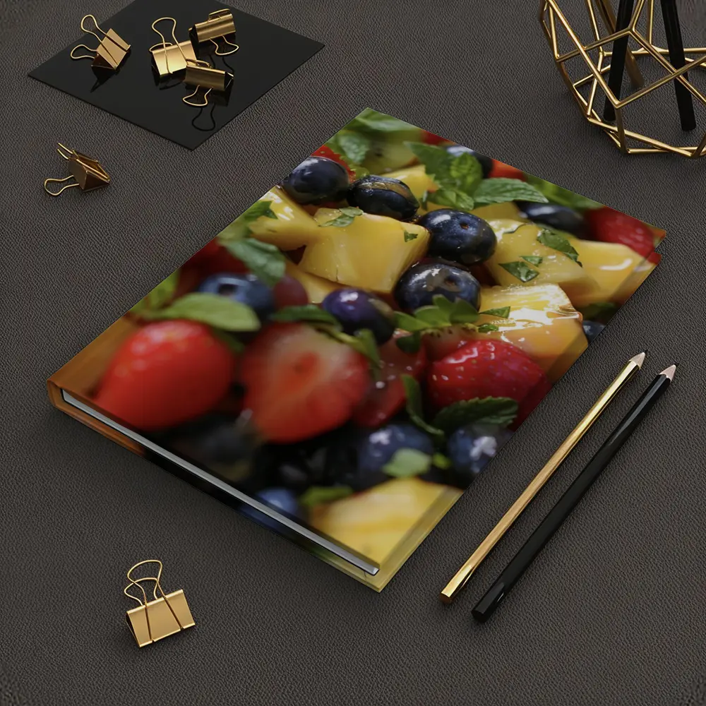 Fresh Fruit Salad Bowl With Mint – Notebooks