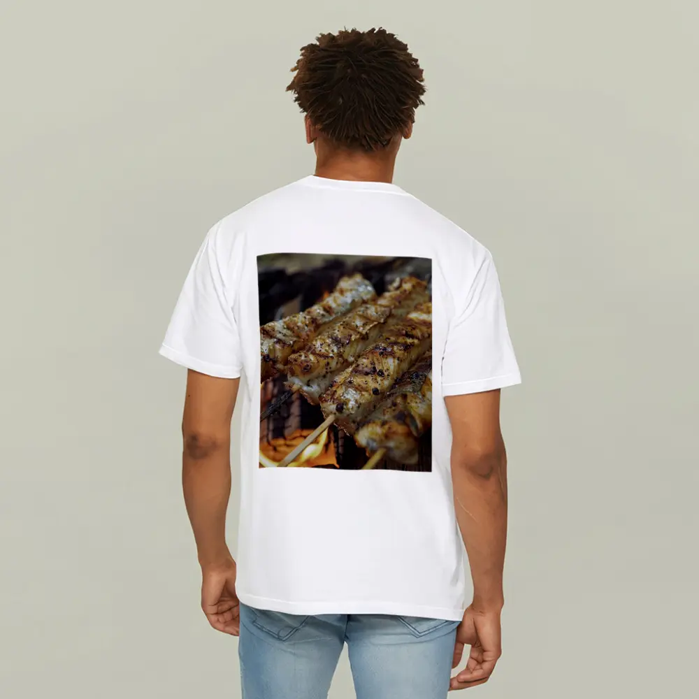 Grilled Fish Skewers Over Open Campfire – T-Shirts