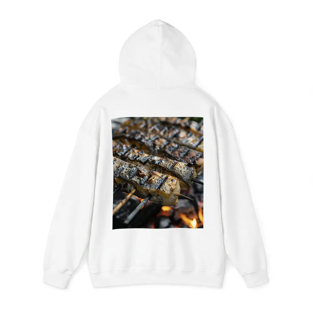 Grilled Fish Skewers Over Open Fire – Hoodies