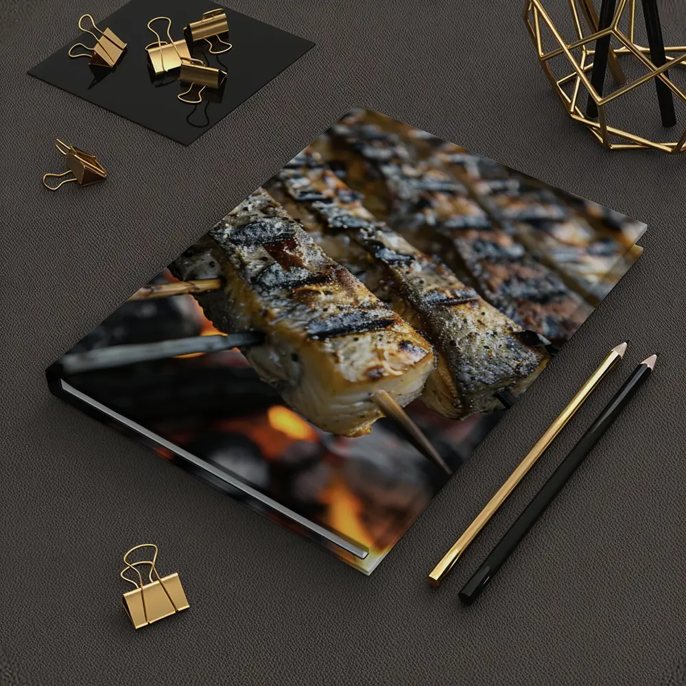 Grilled Fish Skewers Over Open Fire – Notebooks
