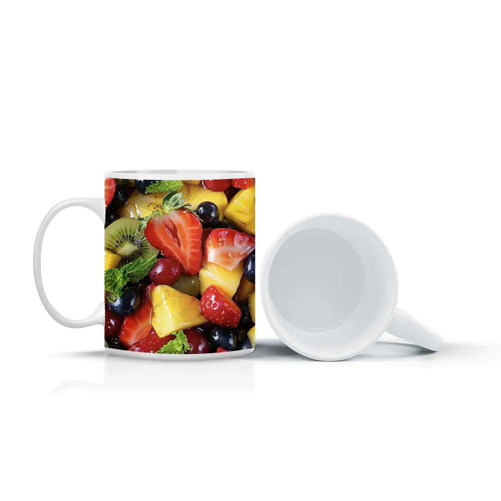 Fresh Fruit Salad Strawberries Blueberries Mango Kiwi – Mugs