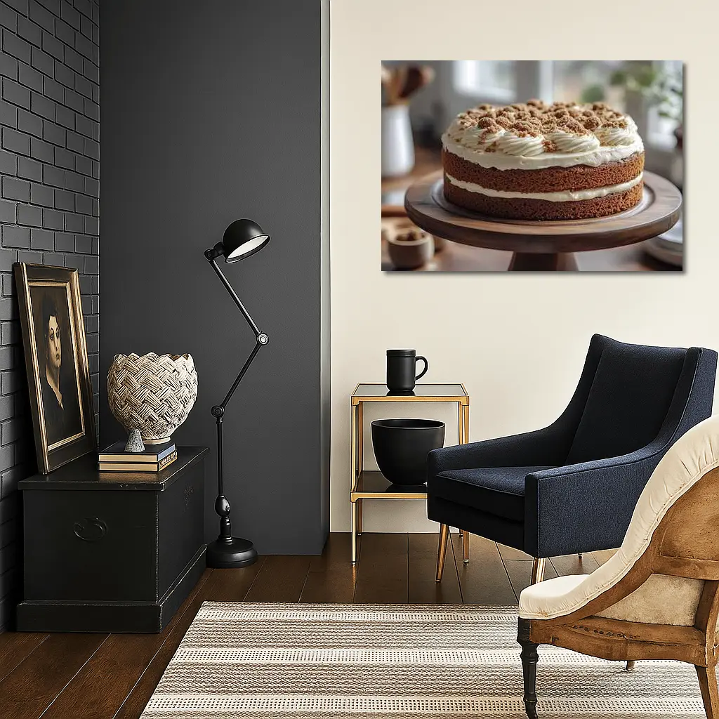Layered Carrot Cake Cream Cheese Kitchen – Wall Art