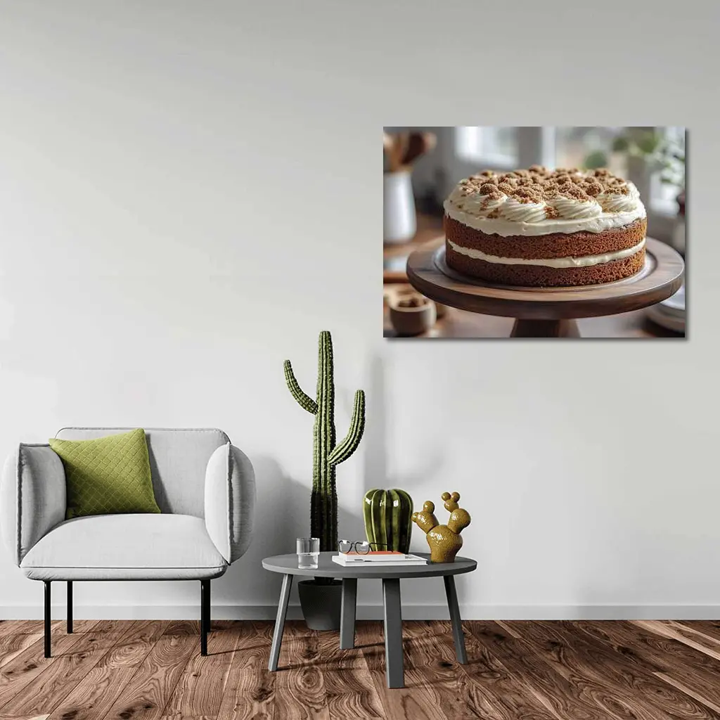 Layered Carrot Cake Cream Cheese Kitchen – Wall Art