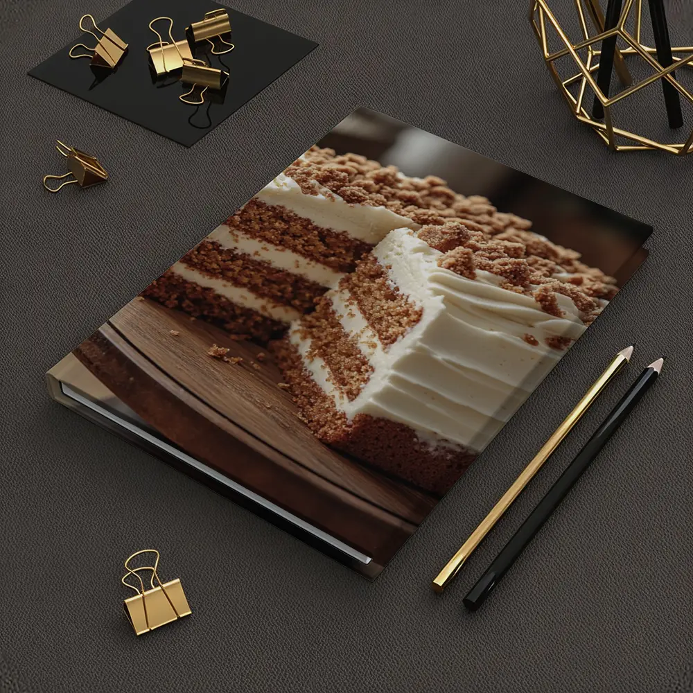 Layered Carrot Cake Cream Cheese Frosting Rustic – Notebooks