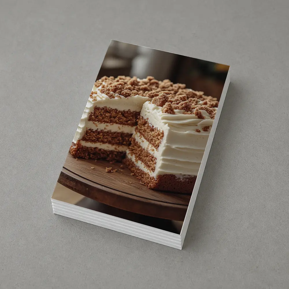 Layered Carrot Cake Cream Cheese Frosting Rustic – Postcards