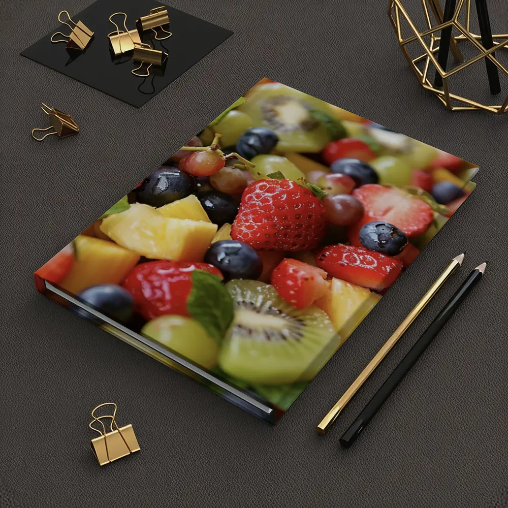 Fresh Fruit Salad Bowl Close Up – Notebooks