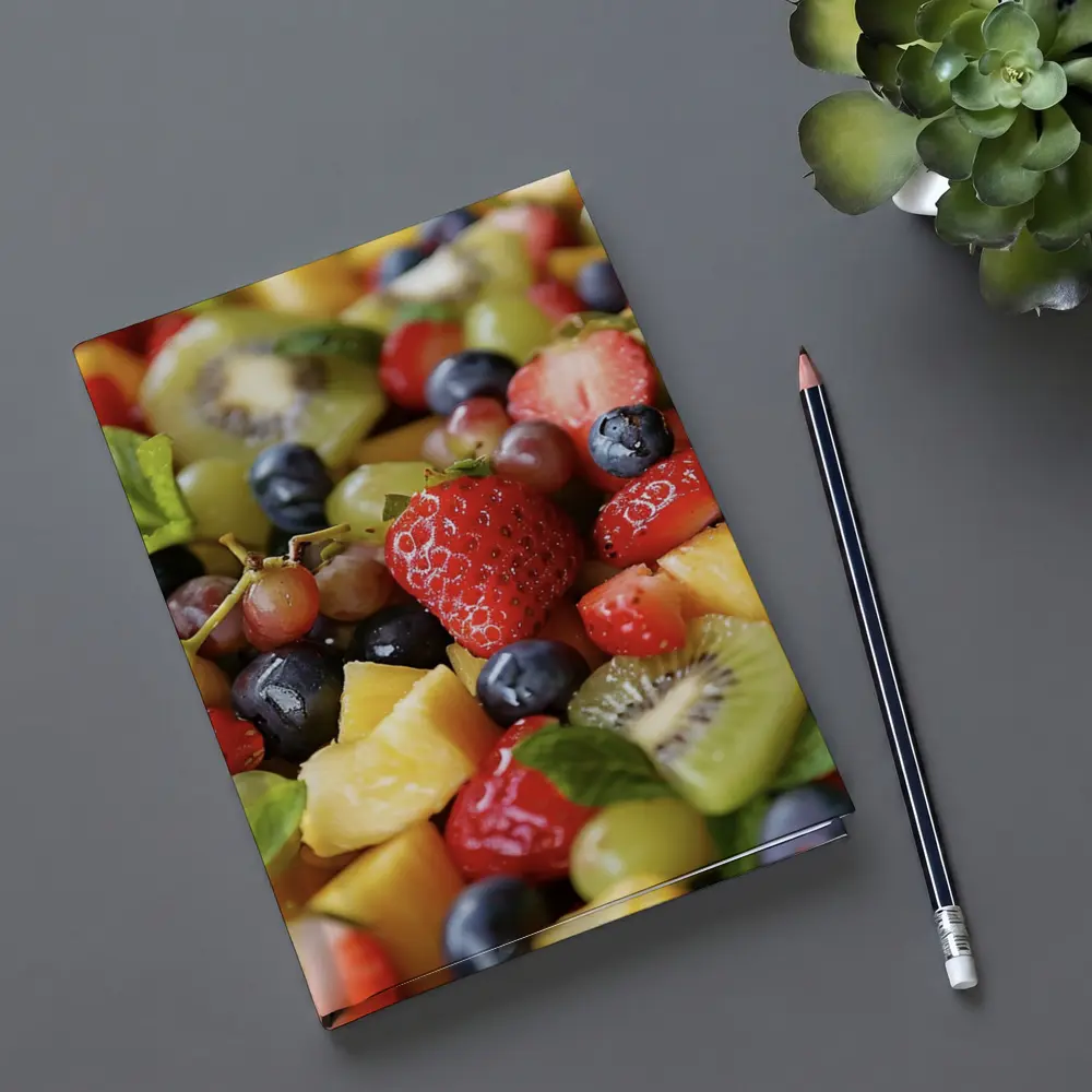 Fresh Fruit Salad Bowl Close Up – Notebooks