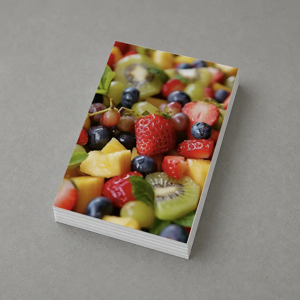 Fresh Fruit Salad Bowl Close Up – Postcards