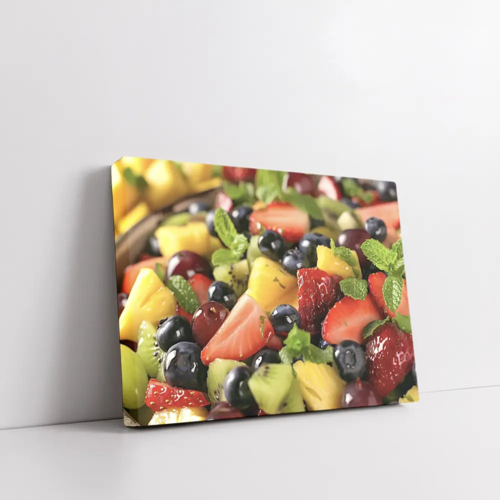 Fresh Fruit Salad Bowl With Mint – Wall Art