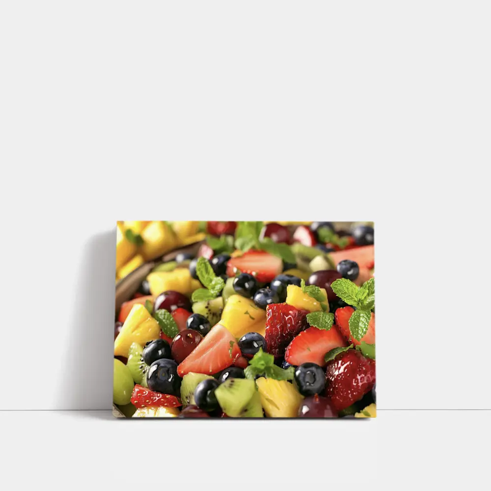 Fresh Fruit Salad Bowl With Mint – Wall Art