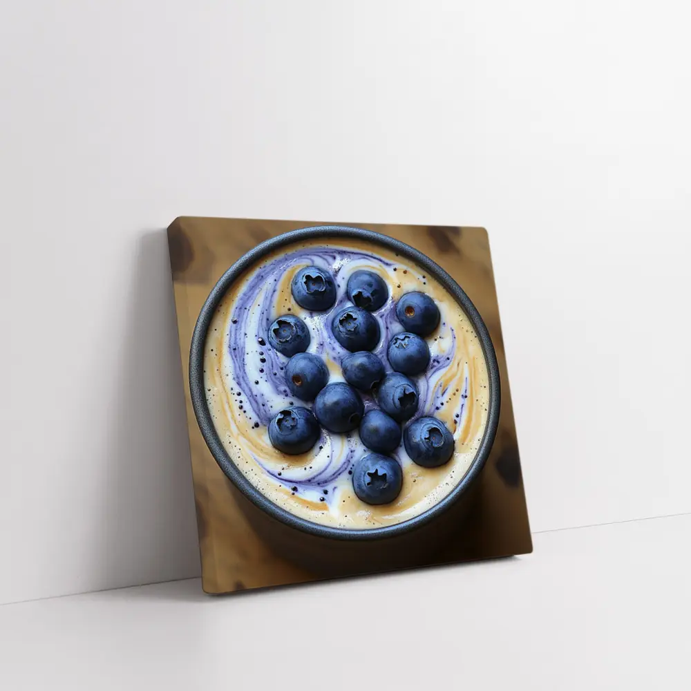 Blueberry Coffee Latte Swirl Dark Mug – Wall Art