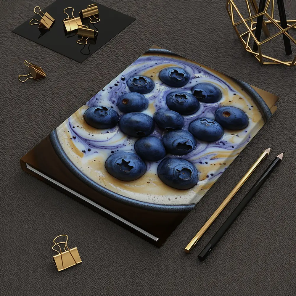 Blueberry Coffee Latte Swirl Dark Mug – Notebooks