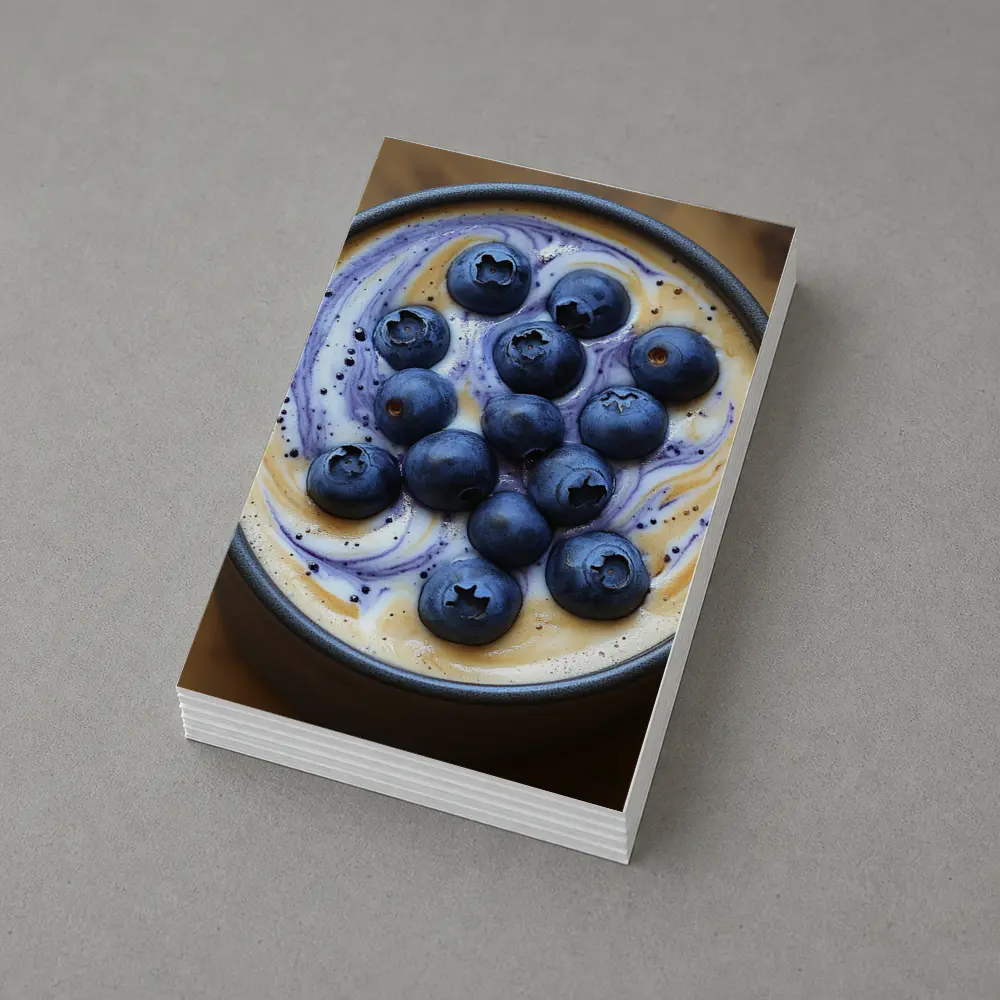 Blueberry Coffee Latte Swirl Dark Mug – Postcards