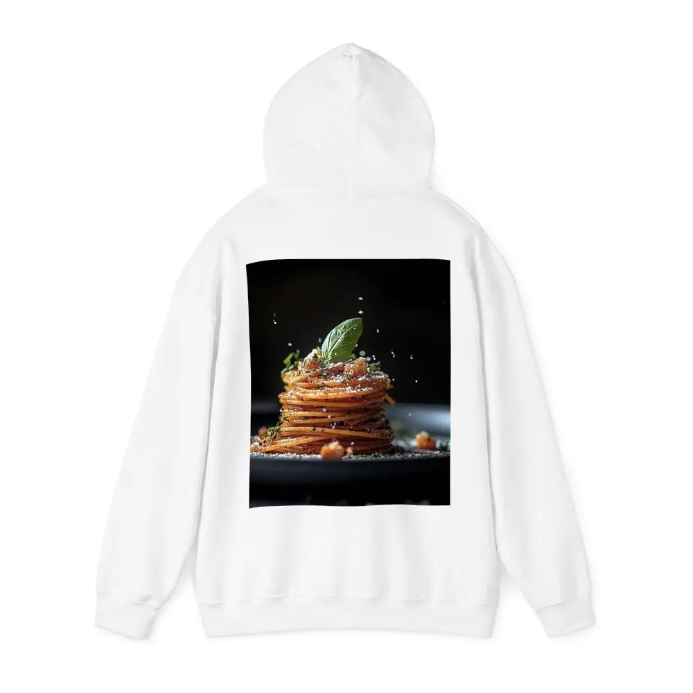 Spaghetti Pasta Stack Dark Background – Hoodies
