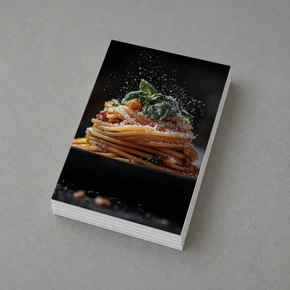 Spaghetti Bolognese Parmesan Dark Plate – Postcards