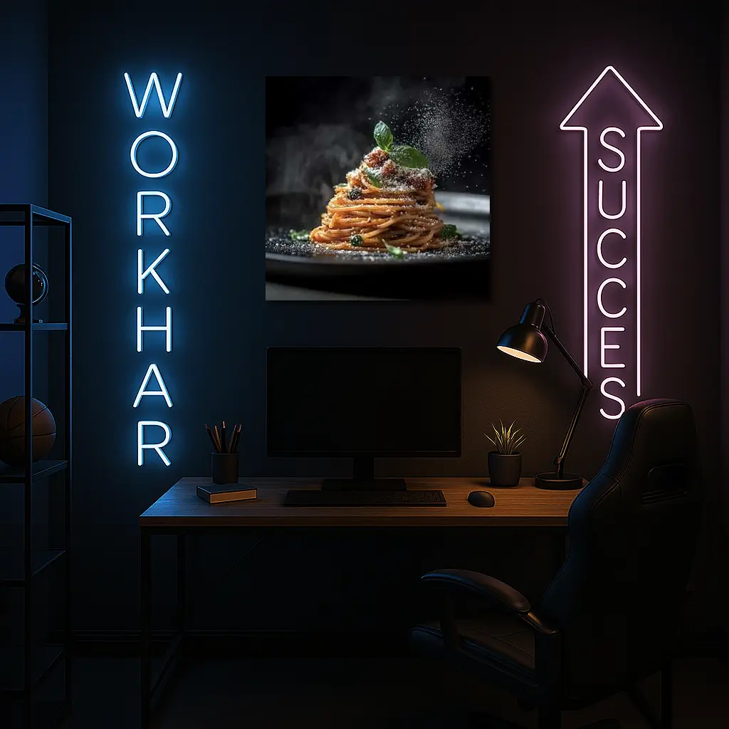 Spaghetti Bolognese Dark Dramatic Food Art – Wall Art