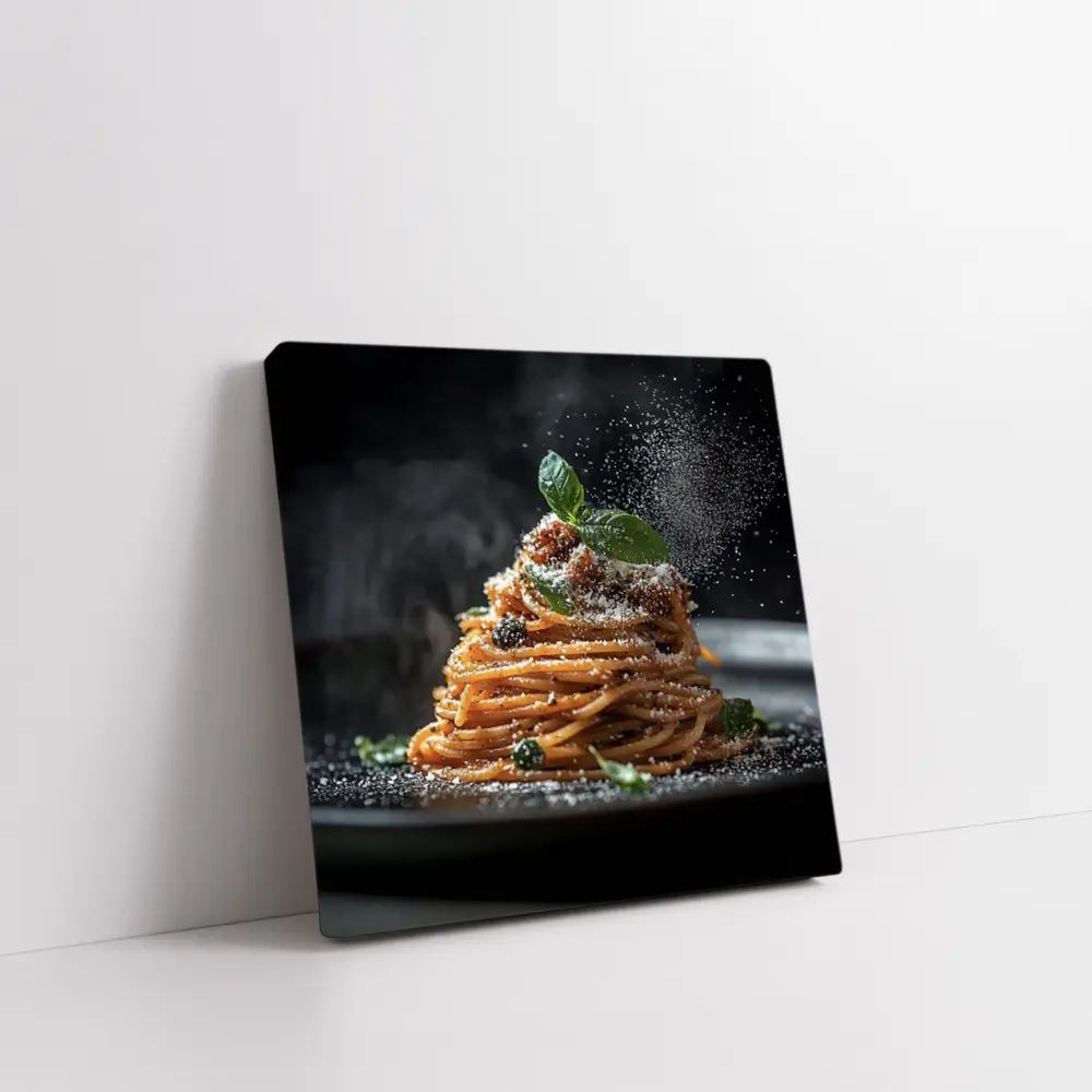 Spaghetti Bolognese Dark Dramatic Food Art – Wall Art