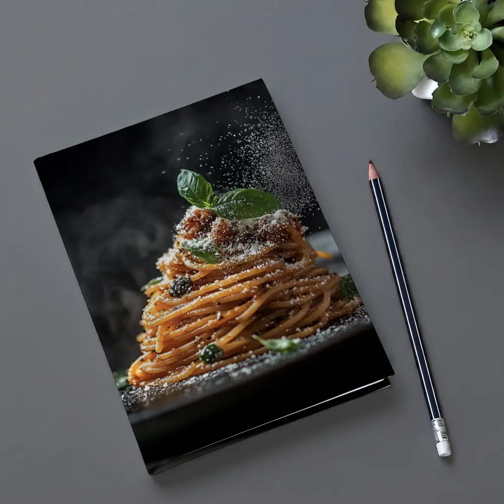 Spaghetti Bolognese Dark Dramatic Food Art – Notebooks